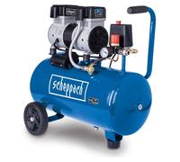 Compresseur Scheppach Ultra Silent HC26Si | moteur de 1100 W | pression de travail de 8 bar | réservoir d'air comprimé de 24 L | débit d'aspiration de 162 L/min | silencieux & sans huile