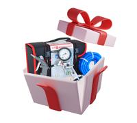 Compresseur silencieux 100 litres 3 CV 8 bar + kit 6 accessoires PRODIF PROSIL3100