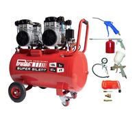 Compresseur Silencieux PRODIF Super Silent SIL1003 100L 3CV + Kit 8 Accessoires Raccords Rapides