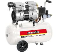 Compresseur Silencieux 24L, 1HP, 8 bar, 150 L/min, 750W, Mecafer