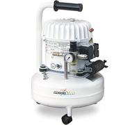 Compresseur Silencieux Horizontal Mecafer, 9 L, Bidon huile 1L + Entonnoir + 3 roulettes