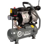 Compresseur silencieux 6 l 0,75 cv 6,2 m³/h LACME Silent 6/6 sh-2 bicylindre - 461900