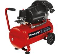 Einhell Compresseur à air double cylindre TC-AC 420/50/10 V (2200 W, Cuve de 50 L, Pression 10bar, Débit d'aspiration 420 l/min, Réducteur de pression)