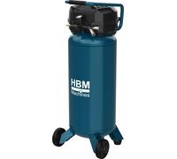 Compresseur vertical hbm dutch 50 l sans huile, 10 bar, 180 l/min, silencieux, avec roues et poignée, peu d'entretien