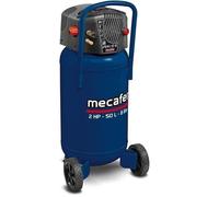 Compresseur vertical - MECAFER - 425790 - 50 L - Bleu coaxial - Sans huile