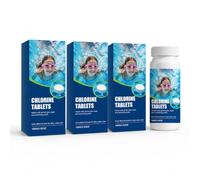 Comprimés Chlore Piscine Multifonction Dissolution Lente régulateur pH 100g | Compatible distributeurs flottants, diffusion lente, stabilise chlore, clarifie eau et équilibre pH piscine