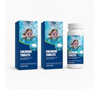 Comprimés Chlore Piscine Multifonction Dissolution Lente régulateur pH 100g | Compatible distributeurs flottants, diffusion lente, stabilise chlore, clarifie eau et équilibre pH piscine
