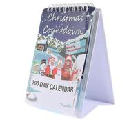 Compte à rebours de Noël 2026 - 100 jours mignon Père Noël décoration | Calendrier de compte à rebours de Noël pour fête d'anniversaire, bureau, maison, chambre, porte, fenêtre, arbre, école