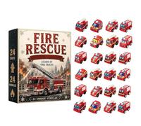 Compte à rebours de Noël 2026 24 Jours Voiture à Friction Éducative et | Coffret 24 Jours Mini Voitures Collection Pour Garçons Filles Fête Nouvel An Anniversaire Maison Chambre Salle