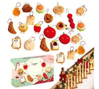 Compte à rebours de Noël Décoration en peluche rembourrée sur le thème du | Compte à rebours des fêtes pour Appartement Chambre Dortoir Bureau Fête