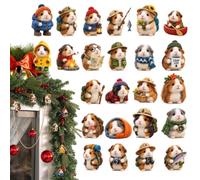Compte À Rebours De Noël Ornement Mignon À Thème Petit Animal Plat | Calendrier De Compte À Rebours 24 Jours Pour Toutes Les Fêtes Pour Bureau Dortoir Festive Appartement Chambre Maison