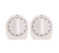 Compte à rebours de précision avec Cadrans clairs pour la Gestion du Temps de Cuisson et Les tâches Dure 60 Minutes Rappel de minuterie mécanique en Plastique pour Les devoirs