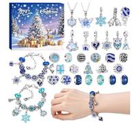 Compte à rebours Noël Calendrier de l'Avent 2026 24 Jours Kit DIY Collier | Boîte Calendrier Compte À Rebours Noël Pour Femmes Ados Filles Petits Cadeaux De Fêtes UN