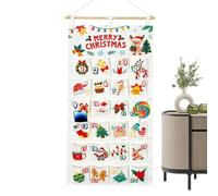 Compte À Rebours Noël Pochette Réutilisable Vide Festive Avec Chiffres | Calendrier de l'Avent de Noël 24 Jours Pour La Fête Halloween DIY Chocolat Bonbons Femmes Adultes Et