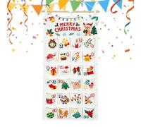 Compte À Rebours Noël Pochette Réutilisable Vide Festive Avec Chiffres | Compte à Rebours 24 Jours Noël Pour La Fête Halloween DIY Chocolat Bonbons Femmes Adultes Et
