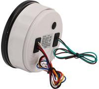 Compte-tours 3 en 1, manomètre d'huile, température de l'eau, 4 3/8 pouces, 8000 tr/min, 0 à 10 bars, 40-120 °C, 7 couleurs, rétroéclairage, pour camping-car, yacht, camion, lunette du cadran noire