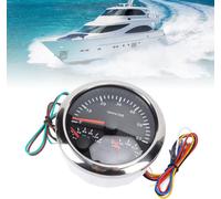 Compte-tours électrique 3 en 1, manomètre d'huile, température de l'eau, 3/8 pouces, 6000 tr/min, 0 à 150 PSI, 100-250 °F, 7 couleurs, rétroéclairage, pour camping-car, yacht, camion, cadran noir, lun