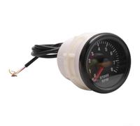 Compte-tours électrique 52 mm 0-8000 tr/min pour moteurs à essence 2-8 cylindres, voitures, bateaux et yachts, instrument de tableau de bord compact avec face noire