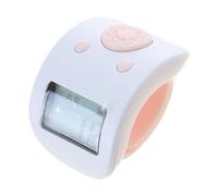 Compteur d ' anneau à 9 canaux avec ceinture en silicone de qualité alimentaire, écran clair pour la méditation, écran de veilleuse, compteur d ' exercices miniature réglable en silicone, avion