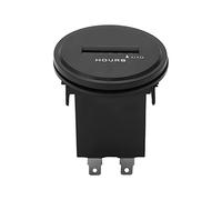 Compteur d’heures mécanique étanche, cadran 2 pouces, précision 0,01h, boîtier ABS résistant - Fixation sécurisée par clip ajustable, idéal suivi entretien moteur auto et