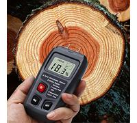 Compteur de bois portable avec écran LCD numérique, testeur d'humidité du bois, test précis à sec, lecture facile, poignée ergonomique, mise hors tension automatique