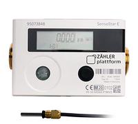 Compteur de chaleur - Plate-forme SensoStar E - Jet compact - Débit nominal Qn 2,5 m³/h - Raccord 1" - Longueur 130 mm - Capteur de température Ø 5,0 mm - Évaluation 2020 valable jusqu'à 2026