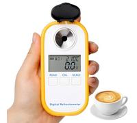 Compteur de concentration intelligent pour café, réfractomètre numérique Brix avec fonction de compensation de température, 0 ~ 50 % Brix et 0 ~ 25 % de café, TDS Coffee facile à utiliser
