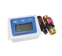 Compteur de débit avec jauge de carburant et capteur LCD, affiche la consommation totale d'eau et la température en plusieurs unités