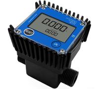 Compteur de débit numérique LCD en aluminium 0,3 MPa max pour pression | Précision de mesure ± 1 %, idéal pour le diesel, le méthanol, les liquides stables, dosage précis