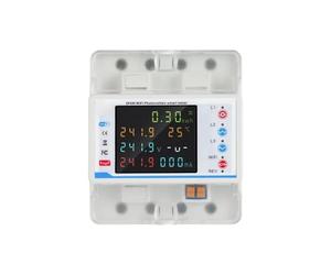 Compteur de KWh de puissance énergétique bidirectionnel triphasé | Limite de courant de commutateur de relais de protecteur de sous-tension de fuite(RS485 with leakage)