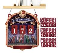 Compteur De Livres Lus Décor De Bibliothèque En Bois Pour Table