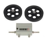 Compteur de Longueur de Roulement, Roulette 5 chiffres 0-9999.9 Compteur de Longueur Vitesse Maximale 350RPM Gris Reset Outil de Comptage Pratique pour Enregistrer le Tissage, le Film Plastique