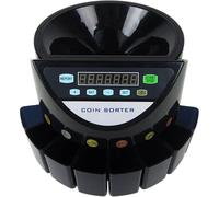 Compteur de pièces de monnaie, dispositif de tri électronique automatique, 300 pièces/min, mini machine de comptage automatique numérique pour comptage rapide des pièces de monnaie