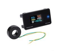 Compteur de puissance avec fonction mémoire bouton de réinitialisation | ABS robuste, nylon renforcé, fixation stable, fentes non cassantes, sûr à utiliser