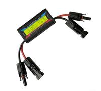 Compteur de puissance modèle d'avion 150 A 200 A avec connecteur PV, hauteur 0,1 A, écran LCD rétroéclairé, tension de 4,8 à 60 V, convient pour les systèmes d'énergie solaire (jaune 150 A)