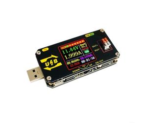 Compteur de puissance numérique USB LCD couleur pour détecteur PD QC3.0 AFC | Corps en métal, réglable de 0,6 à 30 V, déclencheur QC/PD, protection contre les surtensions, surveillance de tension/courant