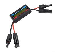 Compteur de puissance pour avion, testeur solaire 150 A 200 A avec connecteur photovoltaïque, analyse du courant de tension, écran LCD rétroéclairé pour RC (jaune 150 A)