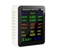 Compteur de qualité de l'air 10 en 1 PM2,5 PM10 HCHO AQI Température Humidité Testeur