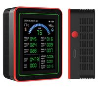 Compteur de qualité de l'air 18 en 1, testeur de CO2, PM2.5, PM10, couleur noire