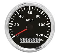 Compteur de vitesse automobile de 3 3/8 pouces, 0-120 km/h, avec signal d'impulsion GPS, 9-32 VCC, pour bateaux, yachts et motos