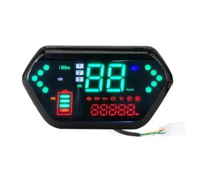 Compteur De Vitesse De Moto 60V Compteur Kilométrique Tachymètre Affichage Lcd Numérique Universel Pour Moto Électrique
