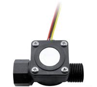 Compteur d'eau numérique 1-30L/min Nylon Turbine Débitmètre pour Chauffe-eau instantané Vapeur 3/4"