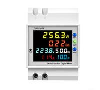 Compteur d'électricité numérique intelligent Tuya avec écran LCD, montage sur rail DIN, moniteur de tension et de courant en temps réel pour bureau à domicile (type intégré)