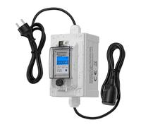 Compteur d'électricité numérique Mobile 230 V 60A, compteur Mobile CEE extérieur KWH IP67, prise industrielle étanche, compteur de puissance LED Argent