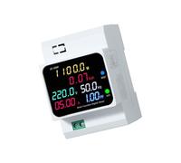Compteur d'énergie à affichage numérique, compteur monté sur rails, moniteurs d'utilisation de l'électricité pour tensions, courants, watts et kwh moniteur d'utilisation de l'électricité pour la