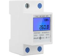Compteur d'énergie - DDM15SD - Monophasé - LCD rétro-éclairé - Rail DIN 35 mm - 5(80)A