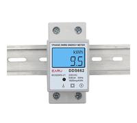 Compteur d'énergie de puissance sur rail Din 5-80A LCD rétro-éclairage affichage numérique monophasé compteur d'énergie électronique KWh voltmètre ampèremètre Volt