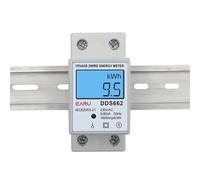 Compteur d'énergie de puissance sur rail Din 5-80A LCD rétro-éclairage affichage numérique monophasé compteur d'énergie électronique KWh voltmètre ampèremètre Volt
