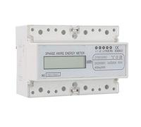 Compteur d'énergie électrique, 220/380V 20-80A Consommation d'énergie Compteur d'énergie électrique numérique Compteur KWh triphasé avec LCD