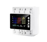 Compteur d'énergie électrique, moniteur AC 85-290V, 80A, 3 phases | Protecteur de surtension for rail à 4 fils, électricité(K-306L with RS485)